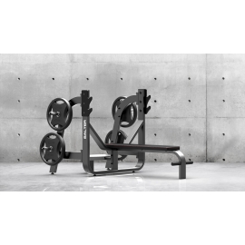 HORIZONTAL PRESS BENCH con Rack porta dischi